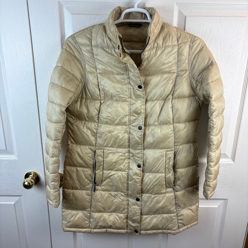 Barbour Clyde Long Baffle Quilt Puffer Coat
